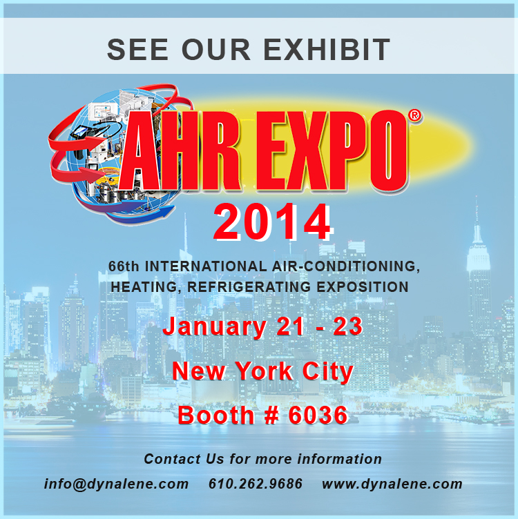 See Dynalene exhibit in AHR Expo at New York city