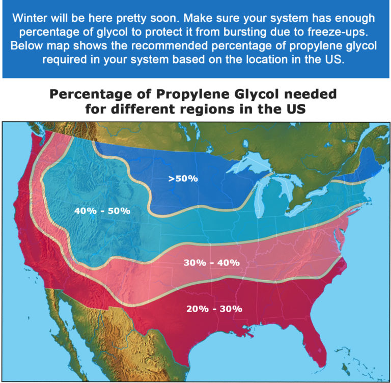 US map Glycol